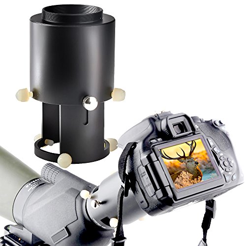 Landove Spotting Scope Camera Adapter-For DSLR Camera Connect to Spotting Scope with Eyepiece 1.54"-1.89" (39mm to 48mm)-Allow Your Scope a Long Range Telephoto Zoom Lens - Thumbnail 2