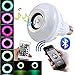 Mabor Smart LED Light Bulb Bluetooth  Speaker RGB 6W E27 Color Changing Lamp with 24 Keys Remote Control