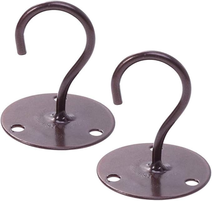 Yardwe 2PCS Heavy Duty Wall Mount Ceiling Hook for Hanging Plants Screw