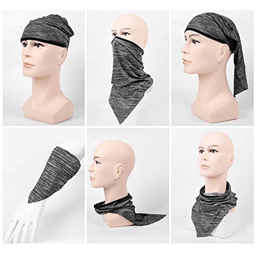 Aolvo UV Protection Face Masks for Cycling Outdoor Sports Full Face Mask Breathable Works As Fishing Sun Mask, Face Shield, Neck Gaiter, Headband, Bandana, Balaclava