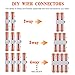 25pcs Compact Wire Conductor Connector- DIY Splicing into 2/3/4/6 Way Butt Terminal Connectors for 28-12 AWG