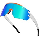 VEWOE Cycling Sunglasses Polarized Baseball Glasses for Men Women, UV400 Sports Sunglasses Softball Running Biking MTB