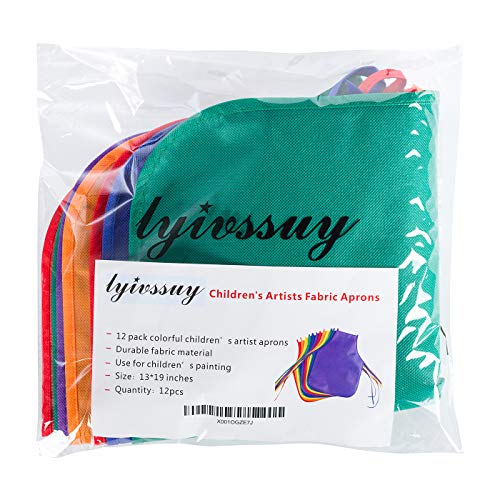6 Childrens+Artists+Fabric+Aprons+Classroom