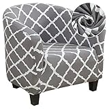 SearchI Club Chair Slipcover Stretch Spandex Barrel