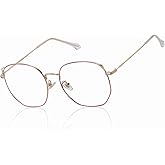 DUCO Blue Light Glasses for Women Men Computer Blue Ray Blocking Glasses Cute Retro Round Eyeglasses Frame 8217