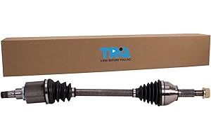 TRQ Front Left CV Axle Shaft Assembly Driver Side Automatic CVT Compatible with 2013-2018 Nissan Sentra