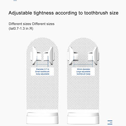 DeniseM117 soporte para cepillo de dientes eléctrico, soporte de pared para baño, organizador de cepillos de dientes eléctricos, base de cuerpo