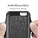 NOHON Charger Case, 2000mAh Rechargeable External Charging Case Protective Portable Battery Case for iPhone 6S / 6 Support iOS 10(Black)