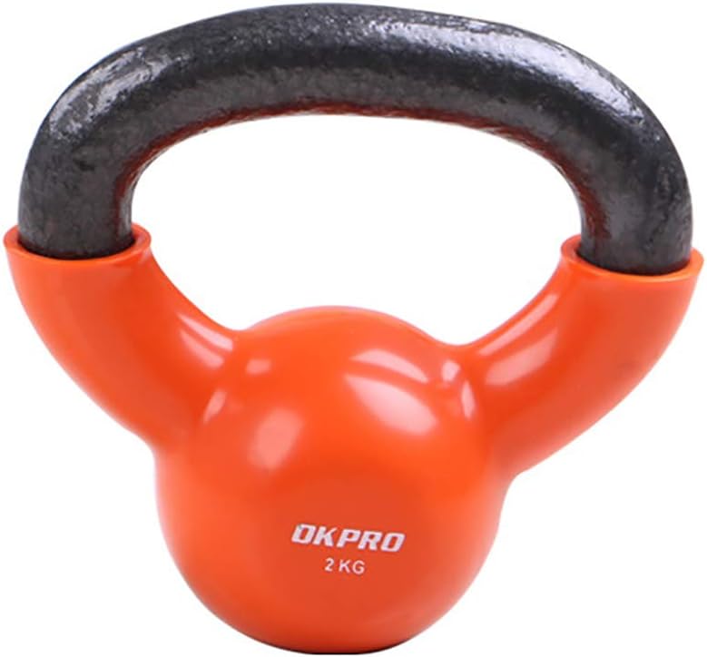 LSBQQ Kettlebell 2Kg,4Kg, 6Kg, 8Kg,Made of 100% Iron with Protective, Coloured Neoprene Coating–Strength Traning Home Gym Fitness Suitable for Beginners And Intermediates,Kettlebells Set,2kg