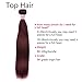 8A Peruvian Hair Virgin 99j Burgundy Straight Hair Weaves 100% HUman Hair One Bundle Peruvian Pure Color Silky Straight Hair Weft(99j 16inch)