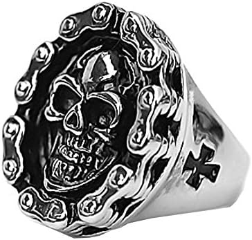RI1210034C1 Stainless Steel Non-Mainstream Punk Tourism Memorial Men's Ring