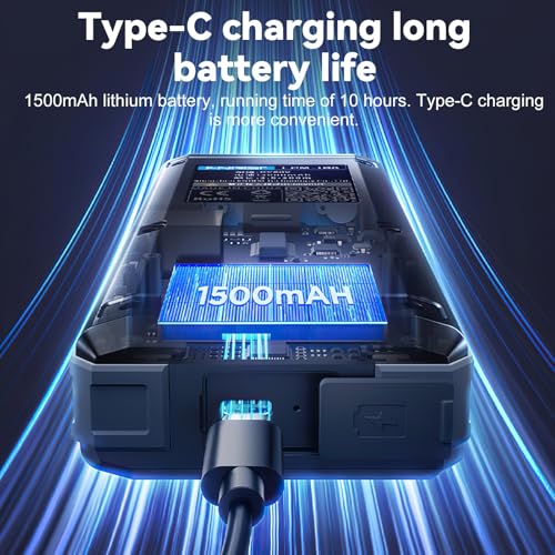 Professional RJ45 Network Cable Tester, Rechargeable Electric Ethernet Cable Locator, POE Test, NCV Test, Wire Crimping, Cable Length, Network Speed, 2.4" TFT Screen