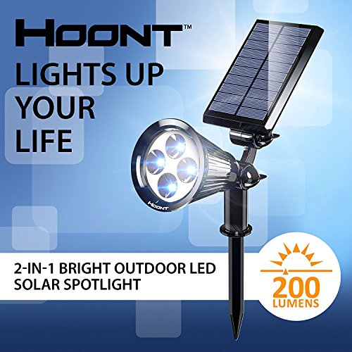 image for The Hoont™ 2-in-1 Bright Outdoor LED Solar Spotlight / Solar Powered