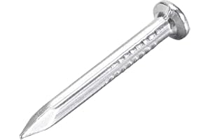 uxcell Hardware Nails Carbon Steel Point Tip Wall Cement Nail 25mm(1") 2.4mm Rod Dia 100pcs
