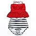 High Waisted Swimsuit for women, Retro Halter Peplum Bikini