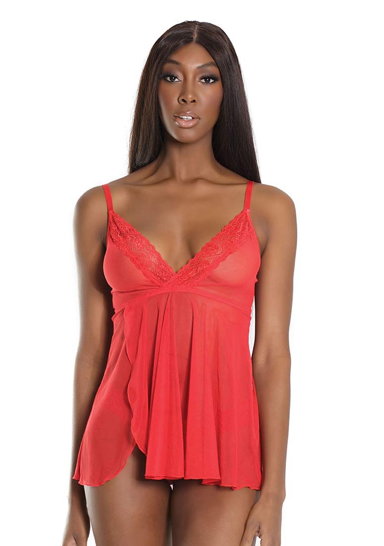 Coquette Babydoll-2571RED-OS Red One Size