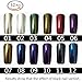 Travelmall 12 Box Sets Shinning Mirror Chrome Refective Nail Glitter Powder Magic Mirror Nail Art Decoration with Free Nail Brushes (12 colors)