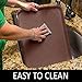 Easyology Premium Pet Food Tray - Dog Food Mat and Cat Food Mat with Non Skid Design - Best Pet Bowl Mat for Containing Spills, 17.5'' x 14’'
