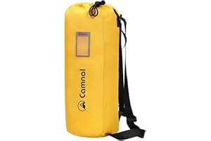 CAMNAL Large Capacity Rope Bag, Waterproof Folding Shoulder Backpack with Tightness and Carry Straps, Arborist Throw Bag, Rock Climbing Backpack (300ft)