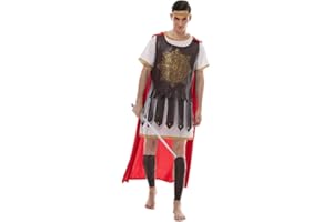 FantastCostumes Men's Roman Soldier Costume Halloween Warrior Gladiator Full Cosplay Costume