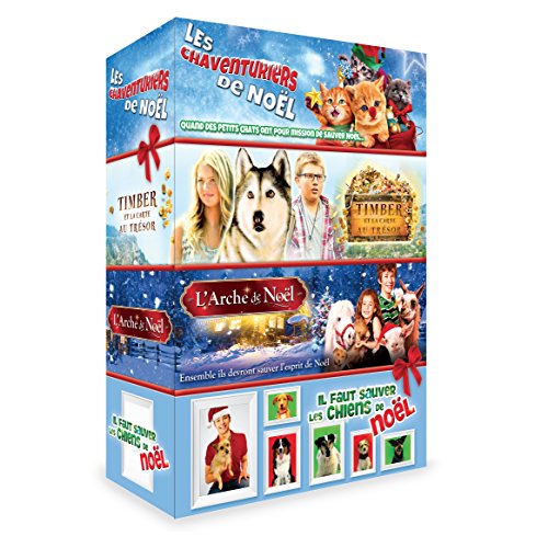 Animaux - Coffret 4 Films : Il Faut Sauver Les Chiens De Noël + Les Chaventuriers De Noël + L'arche De Noël + Timber Et La Carte Au Trésor - Pack