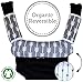 【1 Pack】 Baby Carrier Reversible Teething Drool Pads【Global Certified 100% Organic Cotton】 1 Bib 2 Teething Pads 3-Piece Set，Fit Ergo Babybjorn Infantino Any Baby Carriers，High Absorbent (1 Pack)