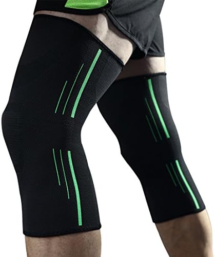 Knee Support Sleeves (Pair) for Running, Jogging, Sports, Joint Pain Relief, Arthritis and Injury Recover (X-Large)