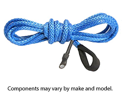 KFI SYN19-B12 Synthetic 3/16" x 12' Plow Line - Blue