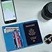 HDE RFID Passport Holder Wallet - RFID Blocking Cover Case for Travel Passports - Identity Theft Protection (Travel Landmarks)