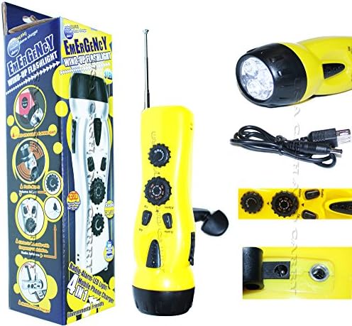 High Flux 3 LED Multifunction 4-in-1 Dynamo Emergency Radio/Flashlight - MUST HAVE SAFETY &amp; SECURITY By USA CASH AND CARRY - PrimeTrendz TM