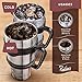 Travel Mug 30 Oz. Stainless Steel Tumbler -Removable Handle | Sliding & Regular Lid, 3 Straws & Cleaning Brush | Double Wall Vacuum Insulated Rambler Suitable For Coffee Hot & Cold Drinks By Ziloes