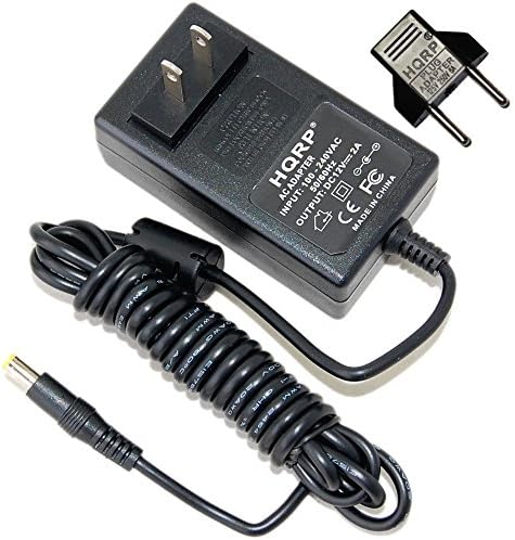 HQRP12V AC Adapter compatible with Sirius Starmate Satellite Radio Home Kit STH1, Sirius Starmate Replay Home Kit STH2, ACTM-09 Power Supply Cord Adaptor [UL Listed] + Euro Plug Adapter