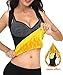 AGROSTE Women's Body Shaper Hot Sweat Workout Tank Top Slimming Vest Tummy Fat Burner Neoprene Shapewear for Weight Loss Black