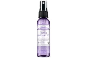 Dr. Bronner's - Organic Hand Sanitizer Spray (Lavender, 2 ounce) - Simple and Effective Formula, Cleanses & Sanitizes, No Harsh Chemicals, Moisturizes and Cleans Hands