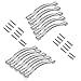 Lsgoodcare 160MM/6.3Inch Grind Arenaceous Silver Crystal Rhinestone Drawer Cabinet Door Cupboard Pull Handles Furniture Kid's Dresser Kitchen Knobs, Europe Modern Style, Zine-Alloy Material, 10 Pack