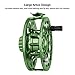 Piscifun Crest Fly Fishing Reel Large Arbor Fully Sealed Drag Saltwater CNC-machined Aluminum Alloy Fly Reel 5/6 Green