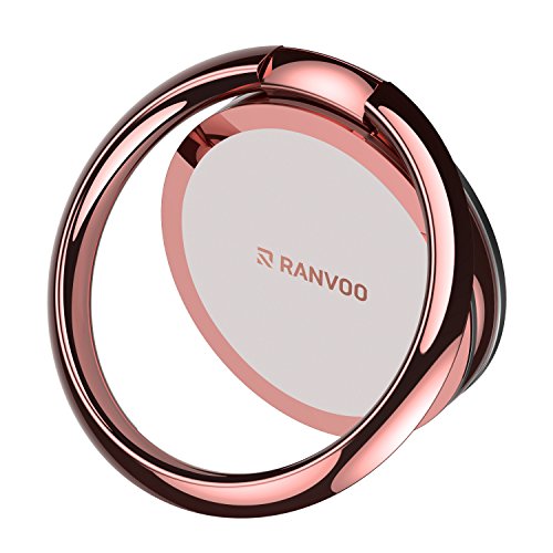 Phone Ring Stand, Ranvoo Finger Ring Holder 360Â° Rotation Kickstand Work on Magnetic Car Holder Universal Smartphone Stand for iPhone Xï¼Œ8/8 Plus/7/6s/6/SE, Galaxy S9/S9 Plus/S8/S7 Edge/Note 8, LG