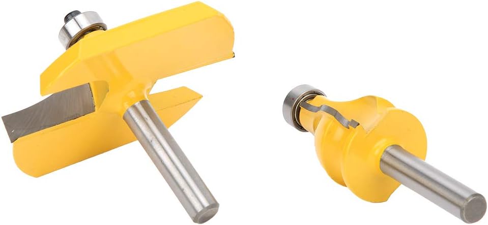 2Pcs Router Bit,8mm Shank Handrail and Table Edge Router Bit Set Woodworking Milling Cutter with Bearing, milling cutter - Image 4