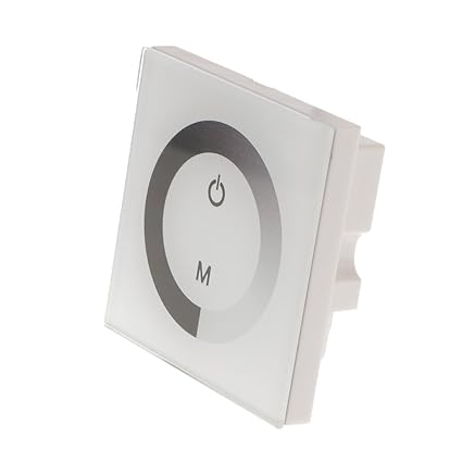 perfk Wand Einbau Led Controller DC 12V-24V Led Dimmer Touch Panel für LED Strips