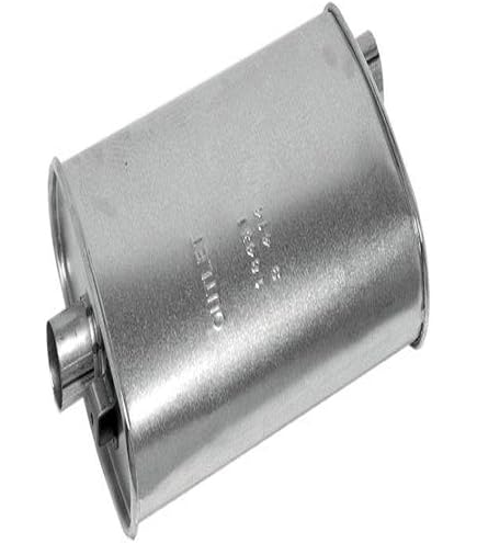 Silenciador Ovalado AP Exhaust Enforcer II – Entrada Y Salida De 1.5 Pulgadas, Acero Aluminizado