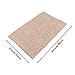 Sunnyglade 2 Pack Non Slip Bathroom Rug Mat Mats Soft Plush Chenille Toilet Rug (Light Tan, Coarse)