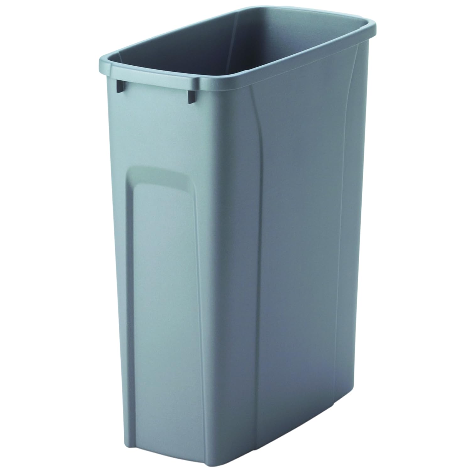 Knape & Vogt 20qt Trash Can Contractor Pack of 6ea, 15.8-Inch by 14.2-Inch by 6.6-Inch,Platinum Image