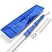 Ohuhu Roof Rake for Snow Removal, 20 FT Adjustable Telescoping Snow Rake with Aluminum Alloy Extendable Pole & Convenience Twist-N-Lock Design, Roof Snow Shovel Snow Remover with 25