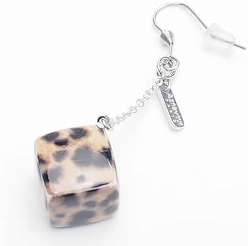 Amazon Hsp 豹柄 キューブ ピアス メンズ レディース ピアス 通販