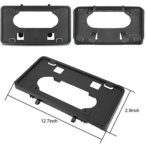 Winunite F150 Bumper Guards Pads Insert Replacement+Front Licenses Plate Frame Bracket Mounting Frame Holder 2009-2014 Ford F-150(Replaces OE Part: FO1068134 FO1053100)