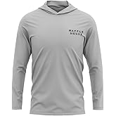 Waffle House Mens UPF 50+ Fishing Shirts - Long Sleeve UV Sun Hoodie - America's Place Since 1955