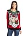 Ugly Christmas Sweater Company Women's Light-up Santa On Polar Bear Rug
