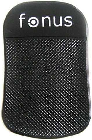 Black Universal Auto Non-Slip Pad Hand-stands Dashboard Sticky Plastic Jelly Mat for Net10, Straight Talk, Tracfone Huawei W1, Ascend Plus, Magna, Ascend 2, Y, Glory, Pronto, Inspira, Ascend Mate 2