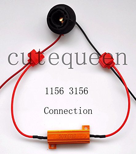 image for CUTEQUEEN TRADING 4PCS 50W 6Ohm LED Load Resistors for LED Turn Signal