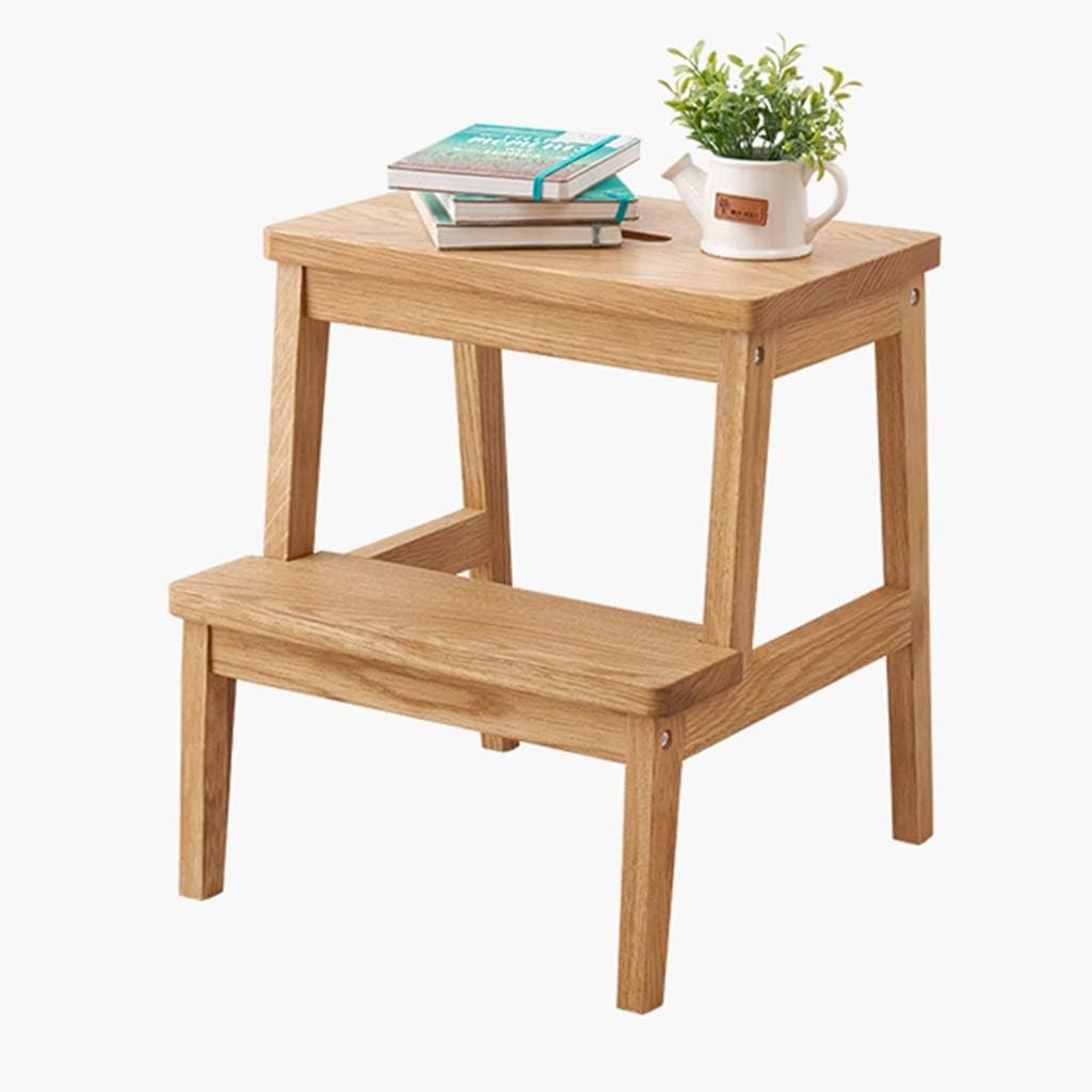 Amazon Com Stools Wooden Step 2 Step Step Entry Door For Shoes Bench Balcony Flower Bench Dressing Gift Color Brown Size 404045cm Furniture Decor